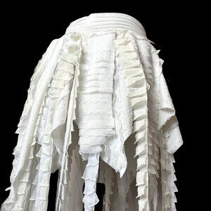 White Mummy Skirt Size Small Medium Beach Bride Top Mermaid Halloween Costume S